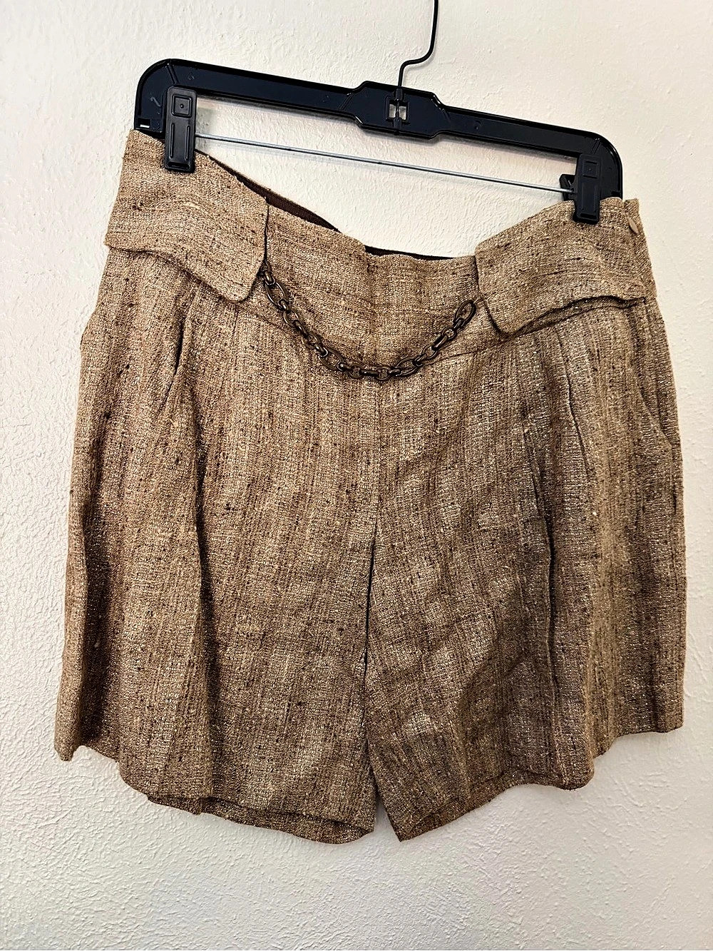 Molly High Waist Shorts in Brown Like New